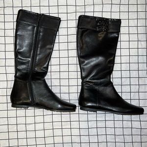 Calvin Klein leather Knee high boots